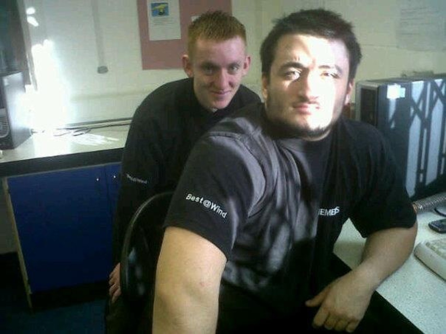 Dominic Connolly as a young wind turbine technician.